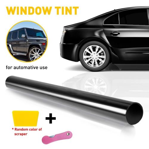 1roll uncut tint window 0.2 film black 20&#034; roll inches x 10&#039;feet home car office