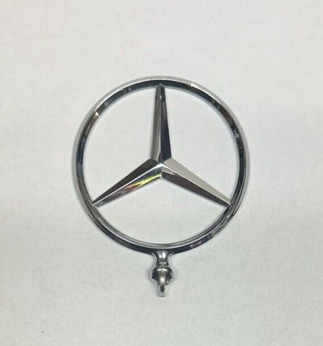 Mercedes-benz oem chrome metal 3&#034; front hood ornament emblem