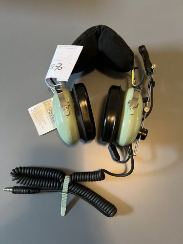 David clark aviation headset model h10-76 with microphone/wired new