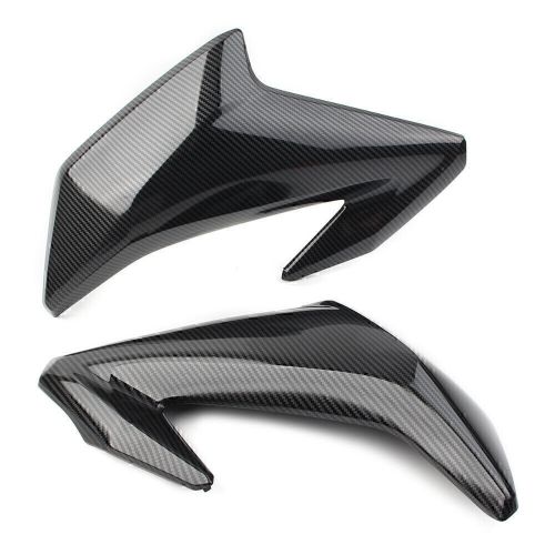 Carbon fiber look gas tank front side trim cover panel fairing for kawasaki z900