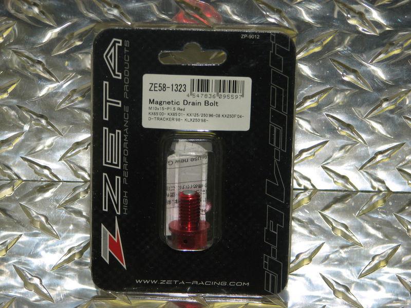 Zeta magnetic drain bolt fits kawasaki kx 250 kx250 1996-08