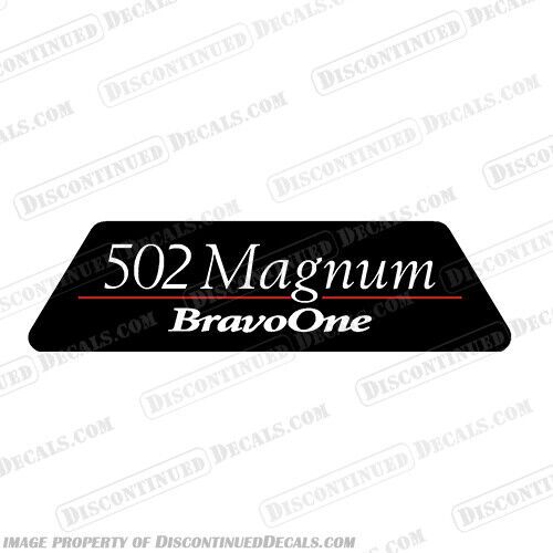 Fits mercruiser 502 magnum bravo one flame arrestor single outboard engine decal