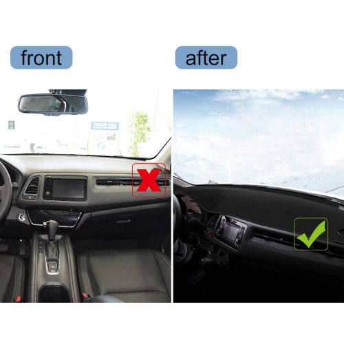 Non-slip for honda vezel hr-v 2014-2018 dashmat dashboard cover sun visor pad