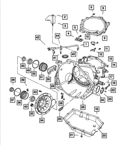 Genuine mopar trans-axle case 4883525aa