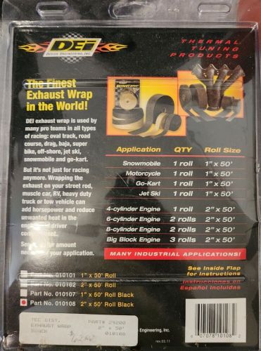 Dei exhaust wrap 2 inches / 50 feet