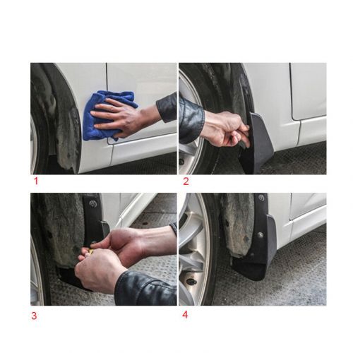 4pcs plastic mudguard tire splash guards mud flaps for honda crv cr-v 2023-2024