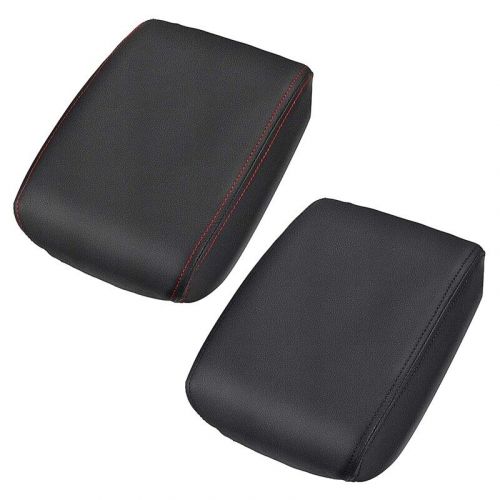 Car leather middle console seat box cushion armrest cover protector cover 1448-