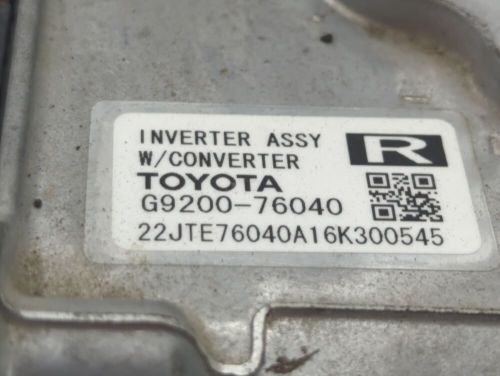 2015-2017 lexus ct200h hybrid dc synergy drive power inverter zgm80