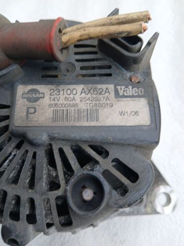 Nissan micra k12 1.0 1.2 1.4 petrol alternator 23100-ax62a 80a tested100%