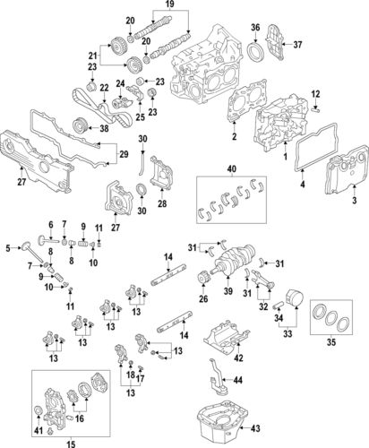 Genuine subaru engine camshaft 13052aa851