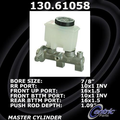 Centric 130.61058 brake master cylinder-premium master cylinder