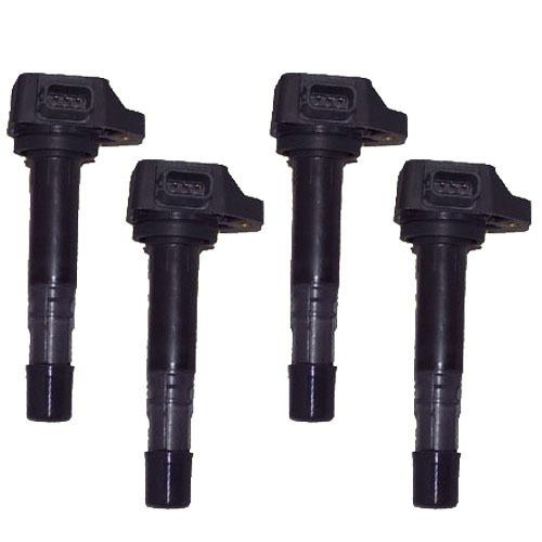 Ignition coil - set of 4 - acura honda - 1.7l 3.5l 3.7l v6 - 30520-pvf-a01 - new