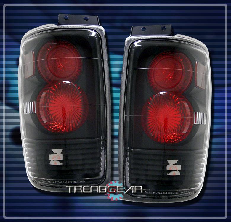 97-02 ford expedition altezza tail lights light black eddie bauer sport 98 99 01