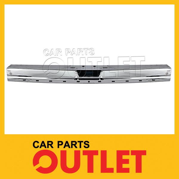 1984-1985 ford tempo front bumper face bar fo1002192 chrome horizontal pad holes