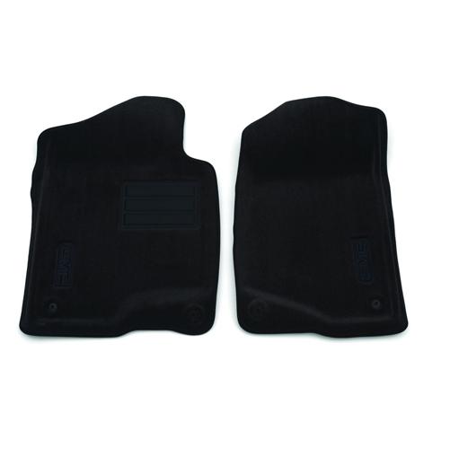 07-12 sierra/yukon floor mats front molded carpet set of 2 black 17800403