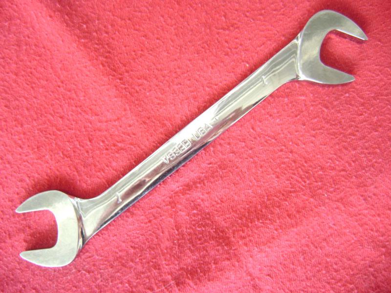 Snap-on vs32b 4 way angle 1" open end 10 1/2" wrench in excellent cond.