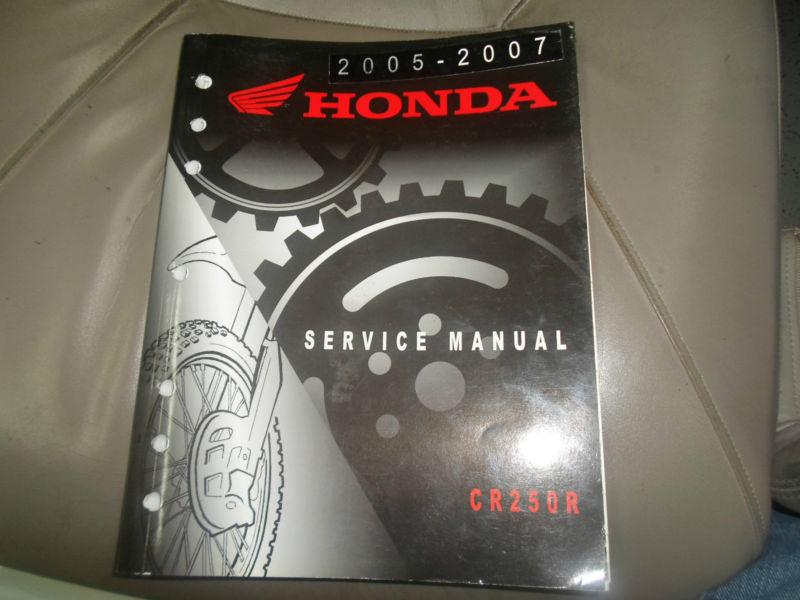 2005 2006 2007 honda cr250r cr service repair shop manual factory oem new 