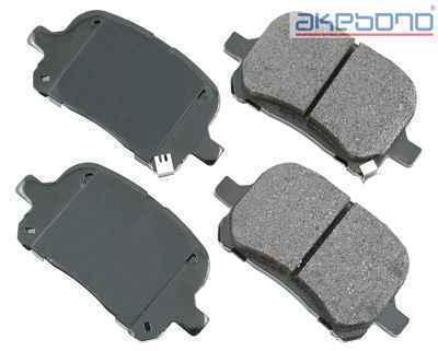 Akebono act707 brake pad or shoe, front-proact ultra premium ceramic pads