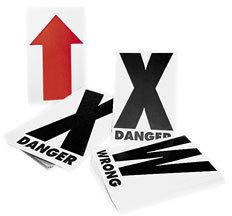 Msr course markers - 100 pack arrow/danger 937-0100 34-1008
