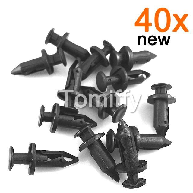 40x honda fender clips rancher foreman trx450 trx500 trx650 trx680 250ex 300ex