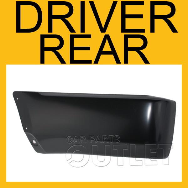 99 00 01 02 4runner rear bumper end w/flare hole material black plastic cover lh