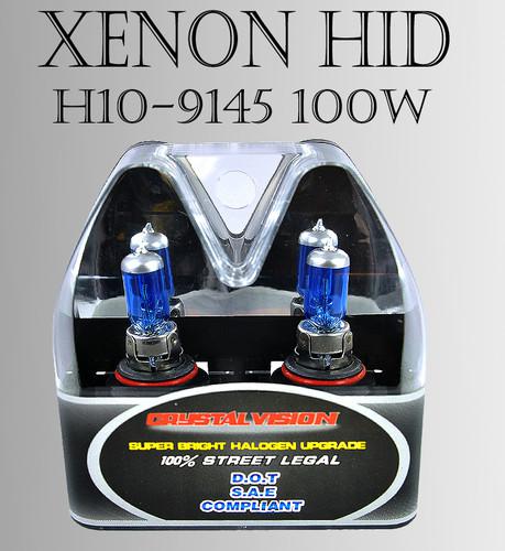 Jdm h10/ 9145 m-box 100w x2 pcs fog light xenon hid super white bulbs no ballast