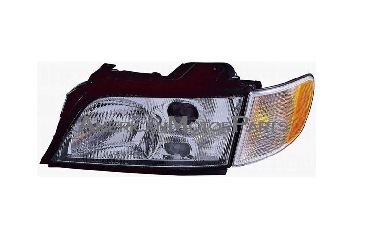 Driver side replacement headlight w/ corner light 95-98 96 97 audi a6 s6