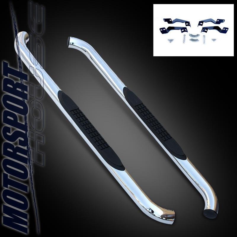 2007-2008 toyota tundra base regular cab pickup 2dr side step nerf bar bars pair