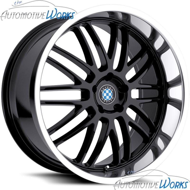 19x8.5 beyern mesh 5x120 +40mm gloss black mirror rims wheels inch 19"