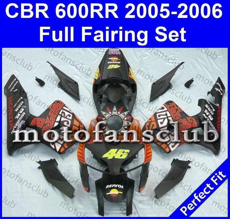 Fit honda cbr600rr 05 06 cbr 600 rr 2005 2006 fairing kit bodywork #35 b