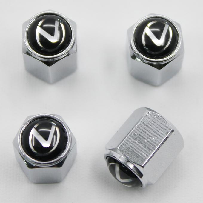 4pcs chrome metal car tire wheel valves airtight stem caps for lexus all model