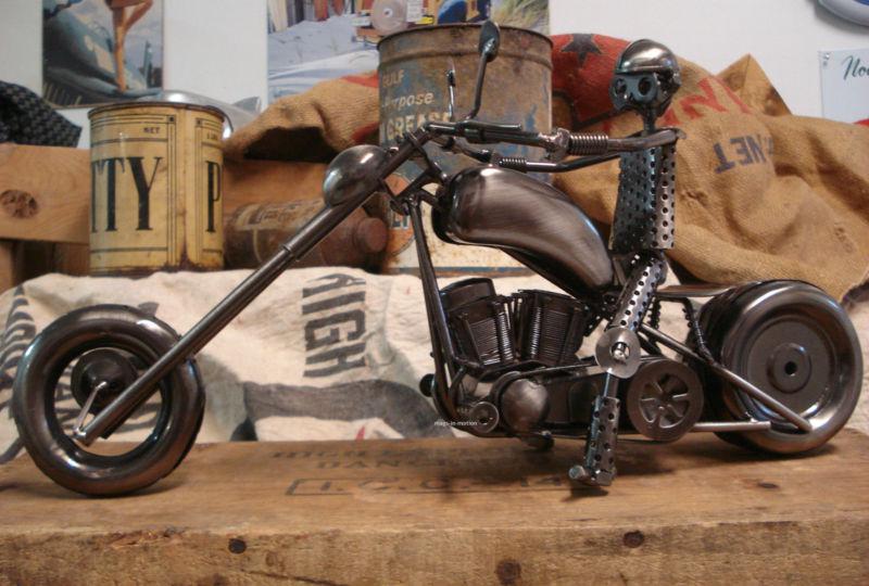 Hd chopper metal motorcycle model screaming eagle style *ships worldwide*