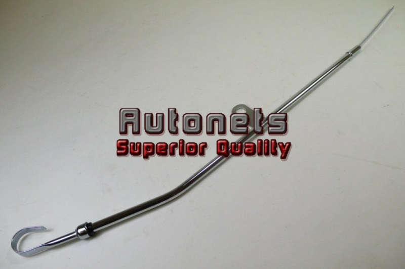 Chrome steel chrysler mopar bb big block engine oil dipstick 383-400-426-440