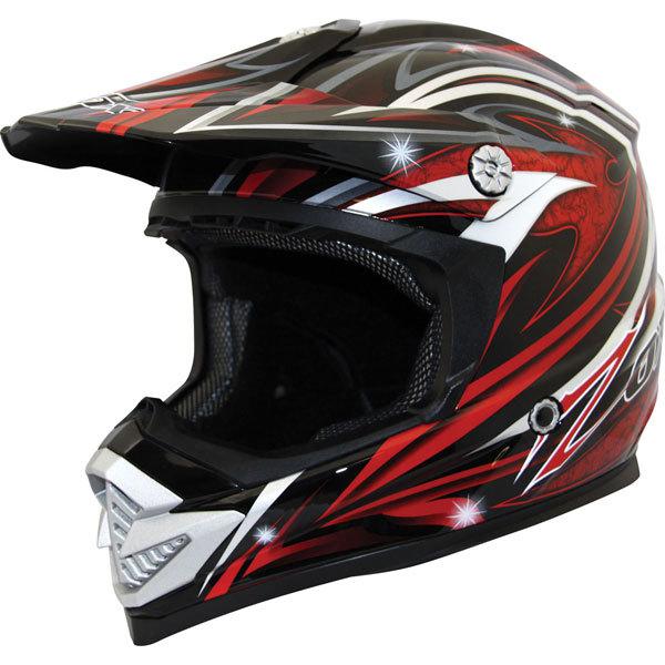 Red/black l zox rush fiction helmet