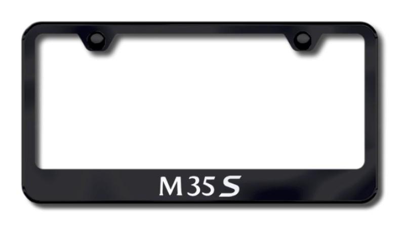 Infiniti m35s laser etched license plate frame-black made in usa genuine