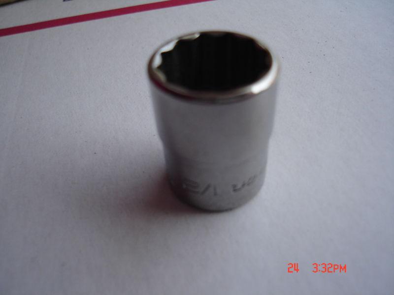 Snap on tools tmd16 1/2" 12 point 1/4" drive socket 