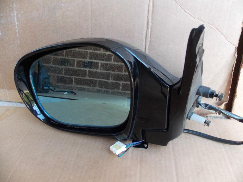 01 02 03 infiniti qx4 driver left lh electric side door heated mirror oem black