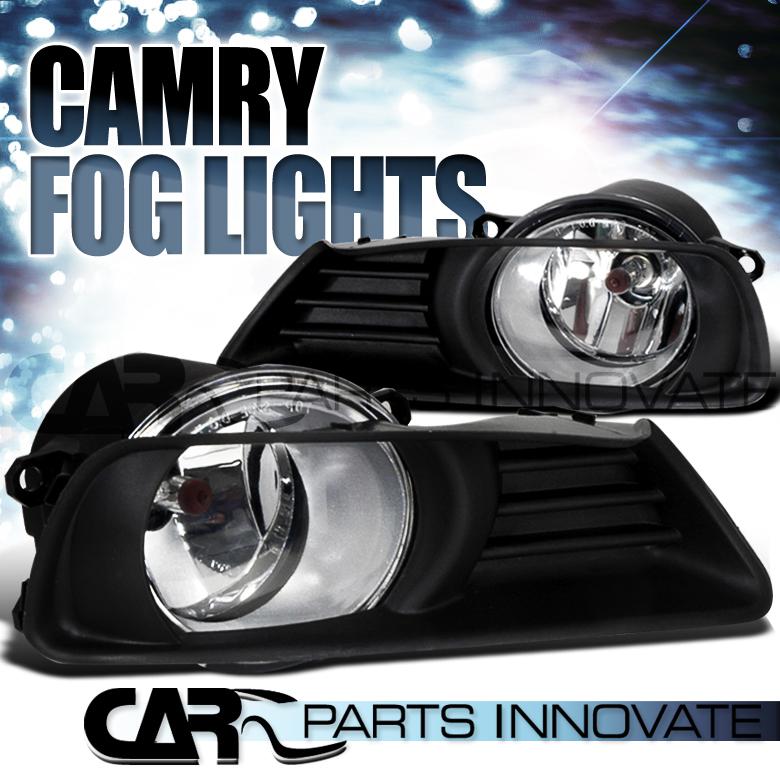 2007-2009 toyota camry clear fog lights driving bumper lamp