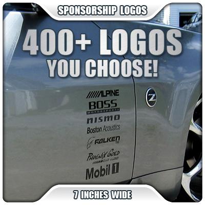 20 sponsor decal car graphic sticker honda acura nissan