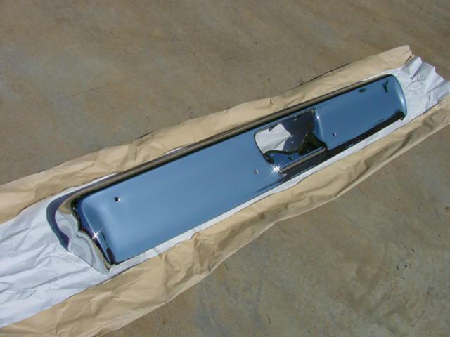 1966 plymouth fury i ii iii sport fury vip rear bumper rechrome