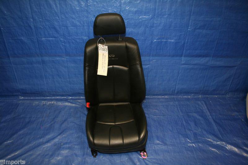 07 08 09 infiniti g35 g37 sedan oem front driver left seat leather g37x 