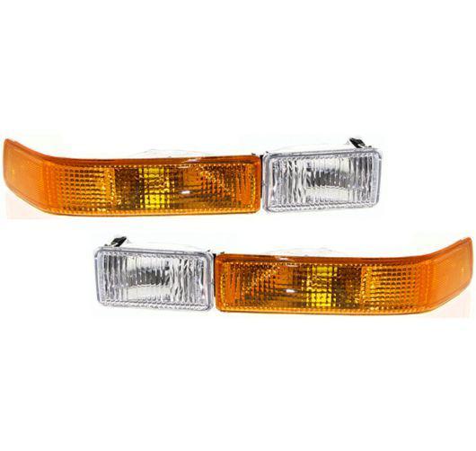 98-05 chevy pickup truck blazer s10 w/ fog corner parking signal light pair set