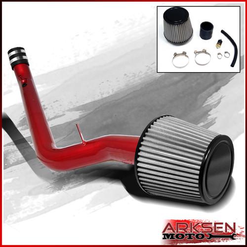 Stainless washable air filter + cold air intake 99-00 civic si dohc red aluminum