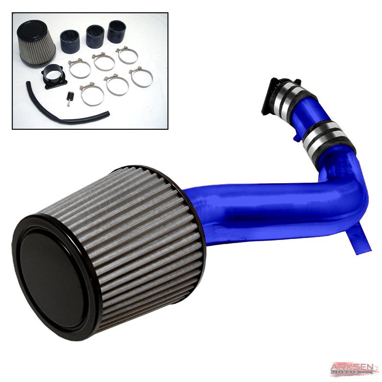 04-06 nissan maxima v6 3.5l blue cold air intake induction + filter system set