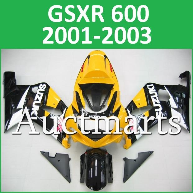 Fit suzuki 01 02 03 gsxr 600 gsx-r600 2001 2002 2003 fairing k1 bodywork a14 c03