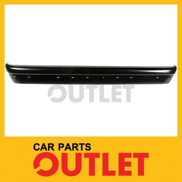 1992-2007 ford econoline rear bumper face bar fo1102334 black new lower pad hole