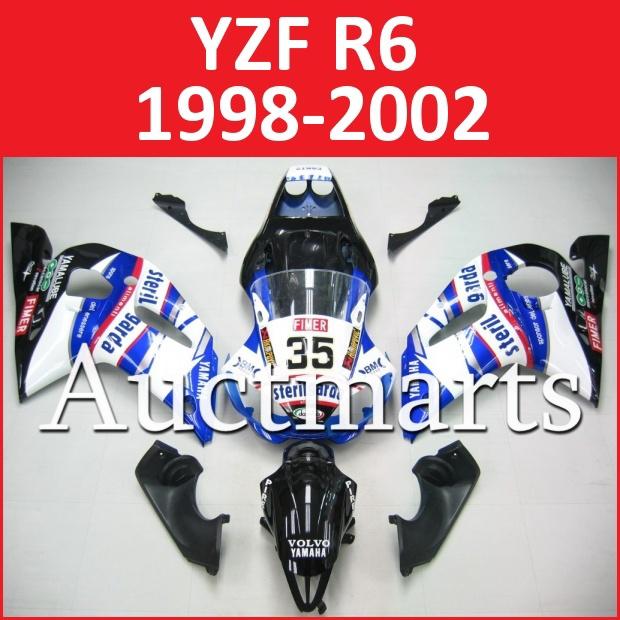 Fit yamaha yzfr6 98 99 00 01 02 yzf r6 1998 1999 2000 2001 2002 fairing h19 a11