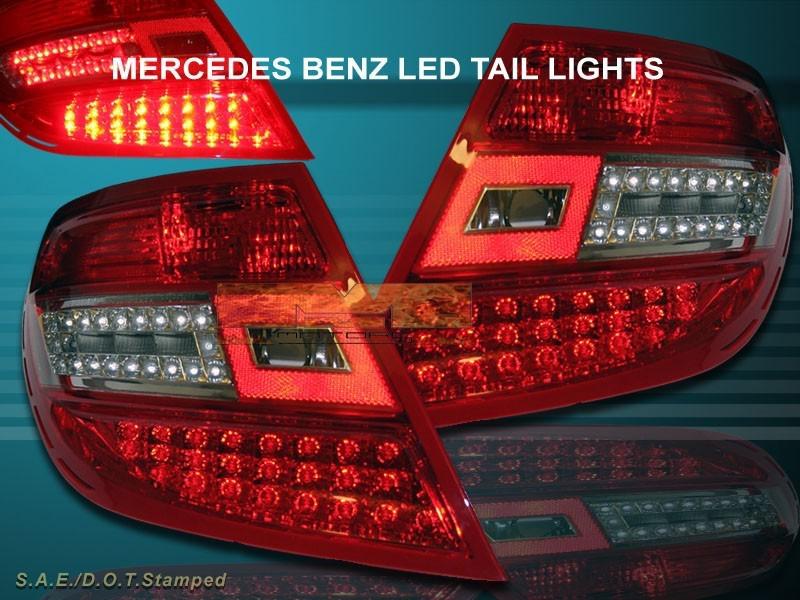 08-10 mercedes benz w204 c-class  led tail lights 4-door