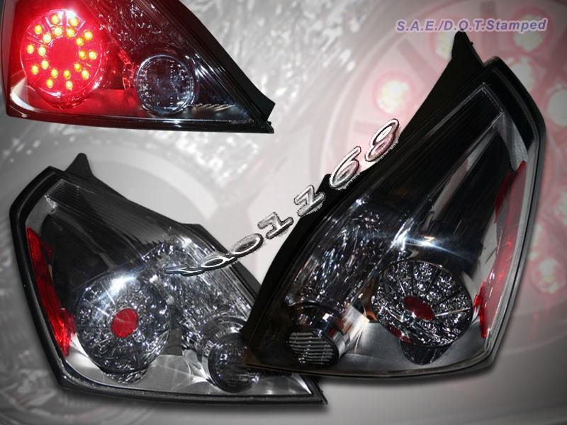 08 09 10 nissan altima 2-door coupe led tail lights smoke