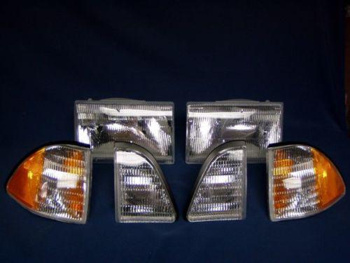 Fox mustang headlight kit /amber sidemarkers. free ship